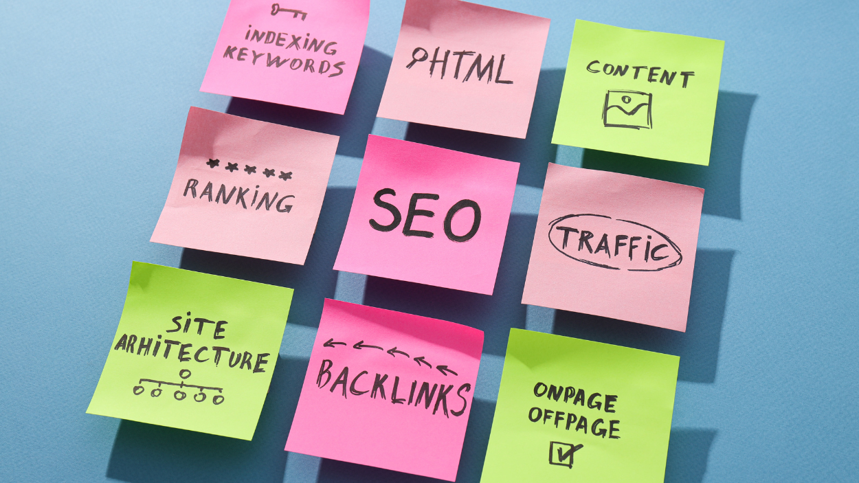 Content writer working on SEO blog articles and website landing page copy